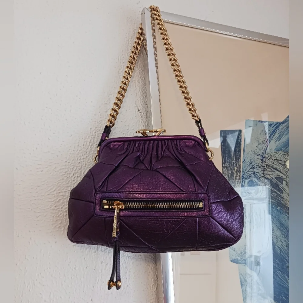 Marc Jacobs Vintage Quilted Purple Shoulder Bag - Picture 3 of 16